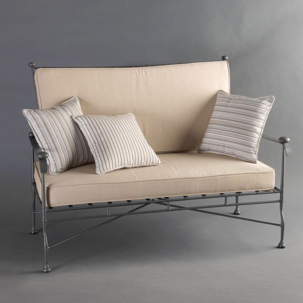 Classic Metal Patio Sofa | Elegant Outdoor Furniture | Durable Iron Frame | Officina Ciani INTRECCIO