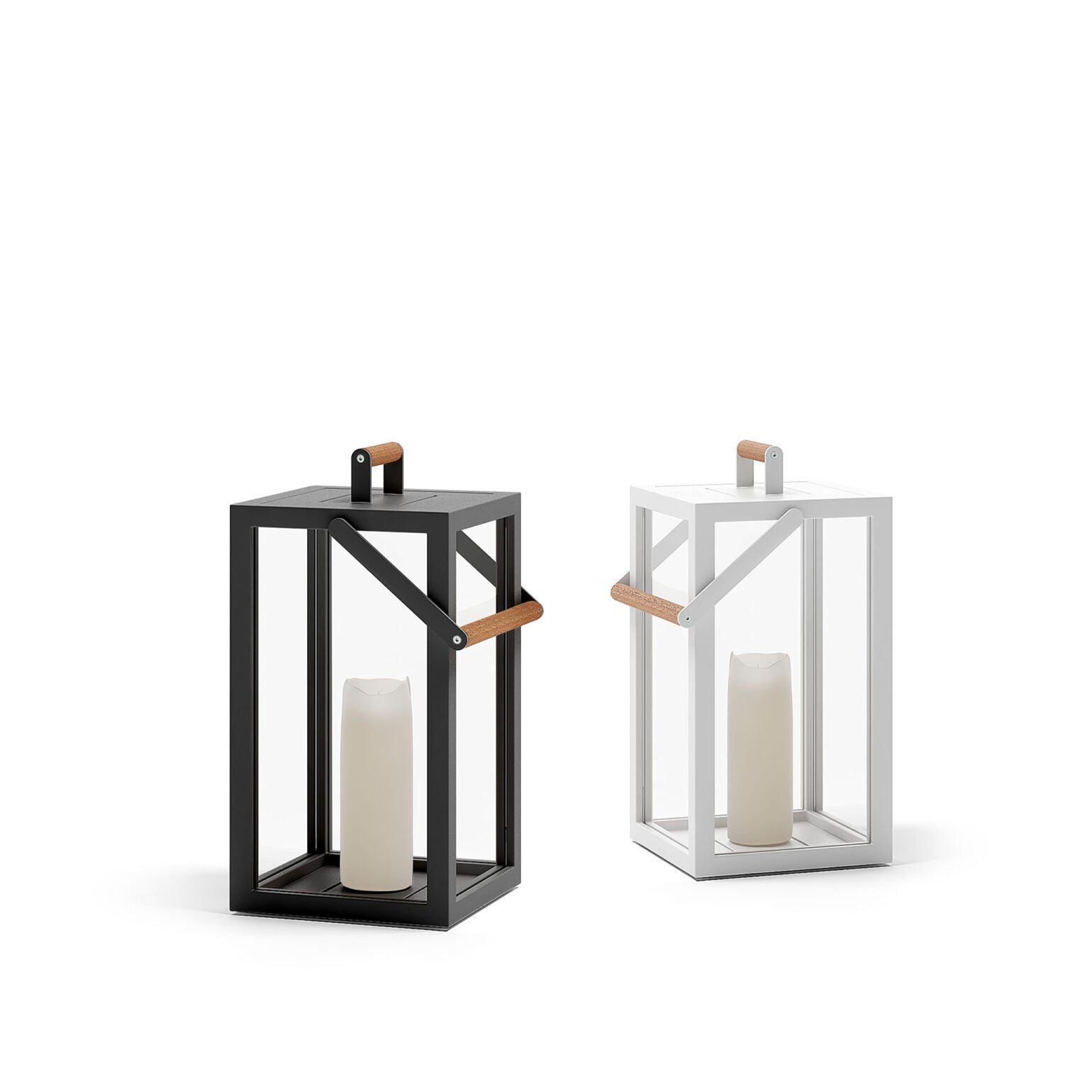 Contemporary Aluminium Candle Lantern | Premium Outdoor Lighting | Elegant Garden Accessories | Designed and Made in Italy Atmosphera Alba