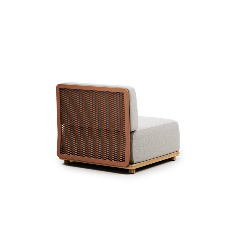 Contemporary Outdoor Modular Sofa | Terracotta Aluminium Frame | Premium Garden Seating | Atmosphera Switch