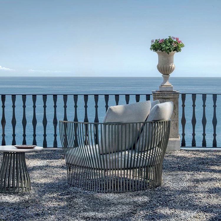 Designer Outdoor Armchair | High-End Outdoor Furniture | Elegant Outdoor Seating | Designed and Made in Italy | Ethimo Venexia