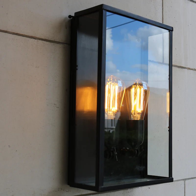 Double Bulb Luxury Garden Wall Light | high-end outdoor double sconce | brass chrome nickel bronze | Authentage