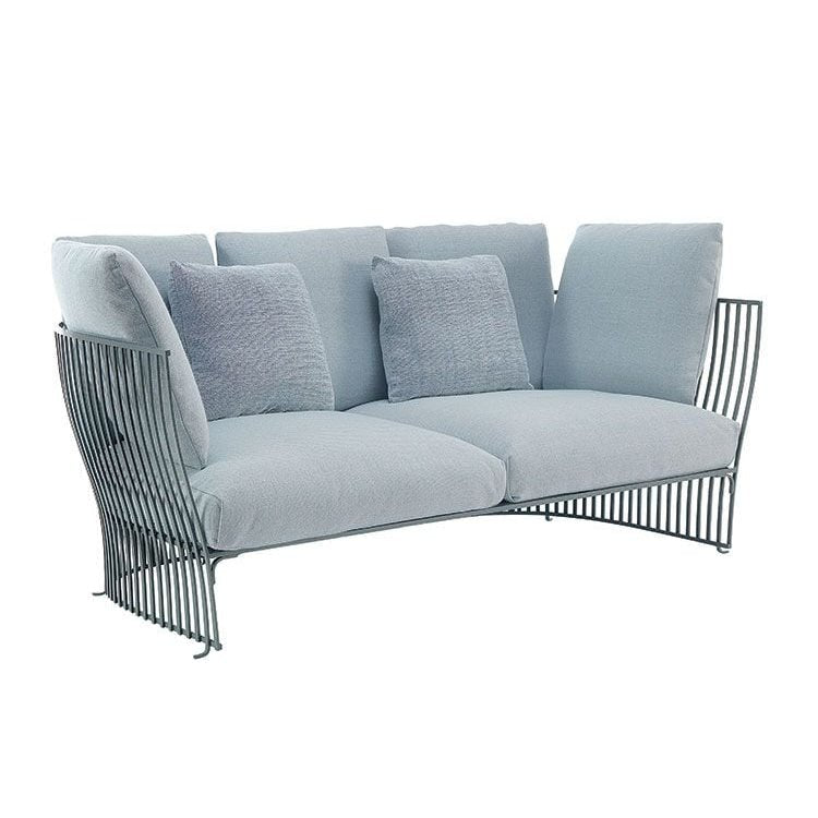 Elegant Grey 2 Seater Outdoor Sofa | Luxury Outdoor Furniture Sets | High End Outdoor Living and Lighting | Designed and Made in Italy | Ethimo Venexia