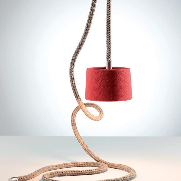  High-End Cordless Hanging Lamp | Portable Outdoor Pendant Light | Stylish Rope Suspension Light | Waterproof Garden Light | Ethimo Gaia