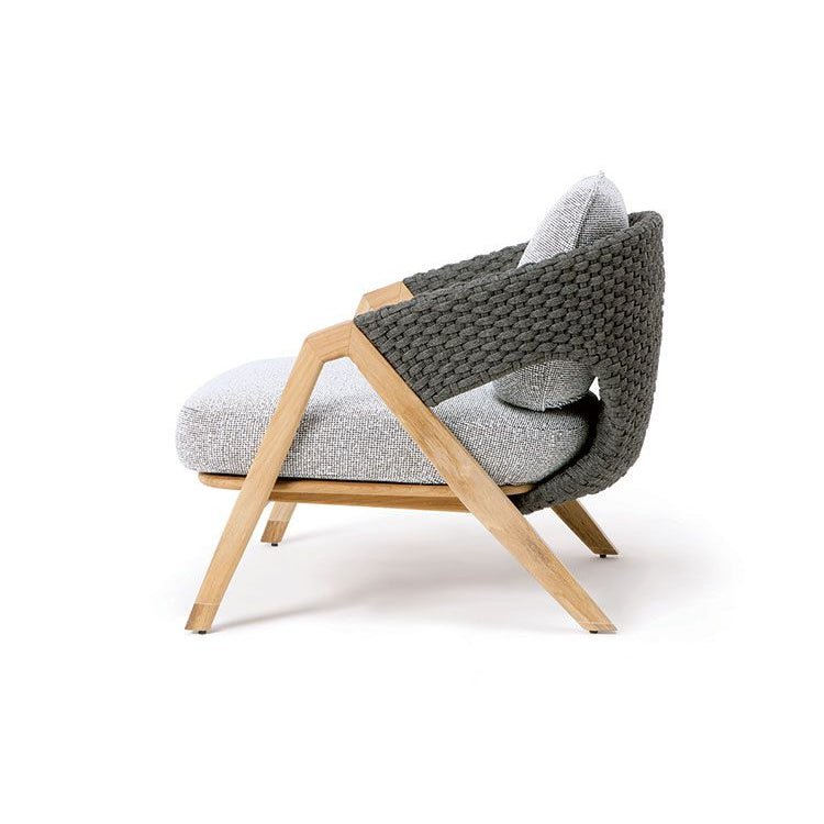 High End Woven Grey Outdoor Armchair | Luxury Outdoor Furniture Sets | Quality Woven Outdoor Furniture | Ethimo Knit