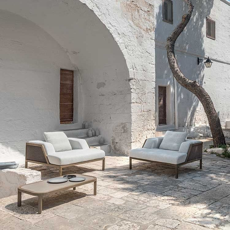  Luxury Outdoor Lounge Armchairs | Weather-Resistant Teak Seating | High-End Garden Furniture | Designed and Made in Italy | Ethimo Grand Life