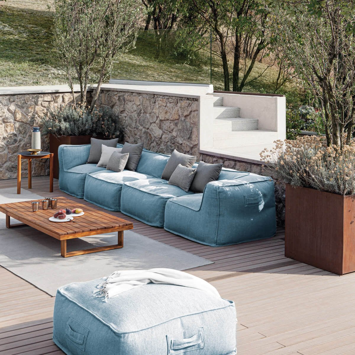 Luxury Outdoor Modular Sofa Set | High-End Garden Lounge Furniture | Customizable Outdoor Seating | Atmosphera Soft