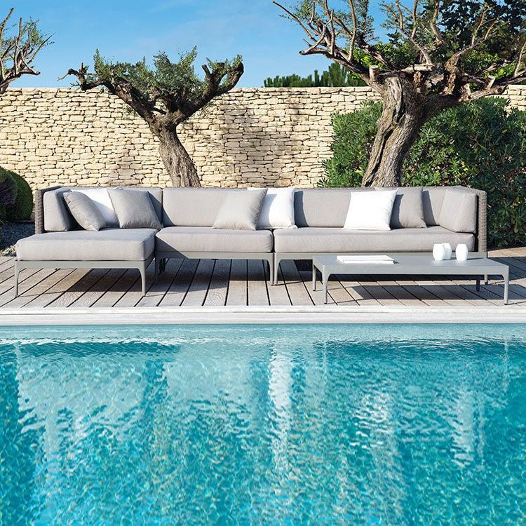 Luxury Outdoor Modular Sofa | High End Woven Sofa Set | Customisable Outdoor Lounge Seating | Designed and Made in Italy by Ethimo Infinity