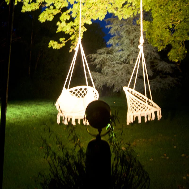 Luxury Outdoor Spotlight at Night | High-Powered Garden Projector | Durable Weatherproof Lighting | Authentage