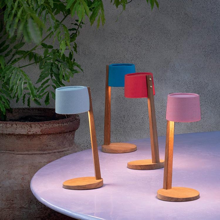 uxury Outdoor Table Lamp | Teak Table Lamp | High-End Garden Lighting | Weather-Resistant Table Lamp | Ethimo Gaia