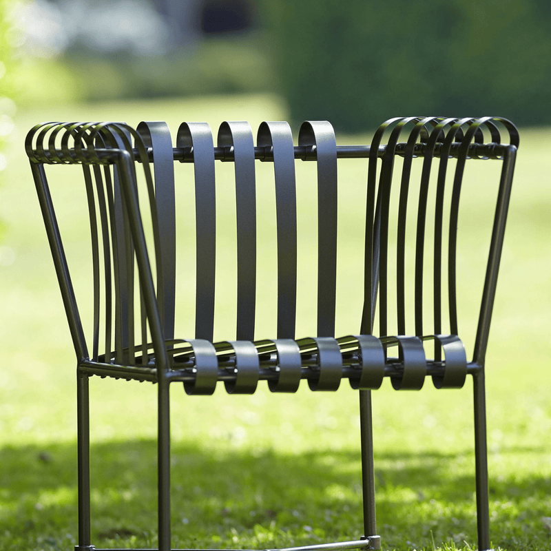 Luxury Steel Patio Chair by Officina Ciani | MOLLE Collection | Modern Outdoor Metal Chair | High-End Garden Seating | Designed and Made in Italy