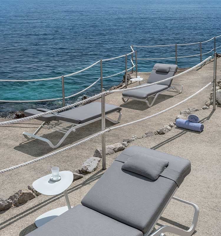 Luxury Stackable Sunbed | High End Luxury Sun Lounger | Luxury Outdoor Seating | Designed and Made in Italy | Ethimo Ocean