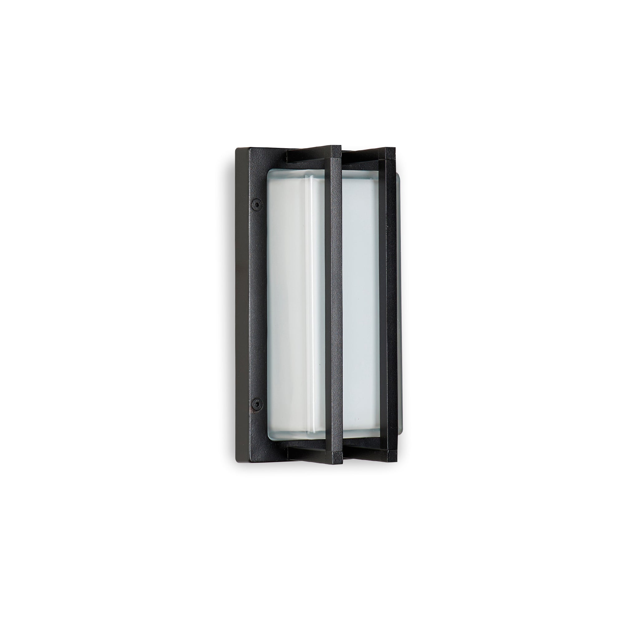 Moretti Luce Ice Cubic Rectangular Wall Lamp in Black | Elegant Outdoor Lighting | Modern Metal Wall Lamp | Italian Exterior Wall Light