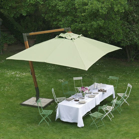 Premium Garden Cantilever Umbrella | High End Outdoor Shade Solution | Luxury Hanging Parasol | Designed and Made in Italy Ethimo HOLIDAY