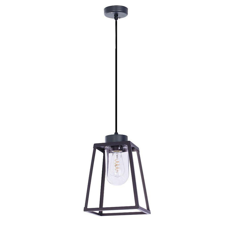 Modern Aluminium Outdoor Lantern Pendant IP65 | Black | Roger Pradier Lampiok M4