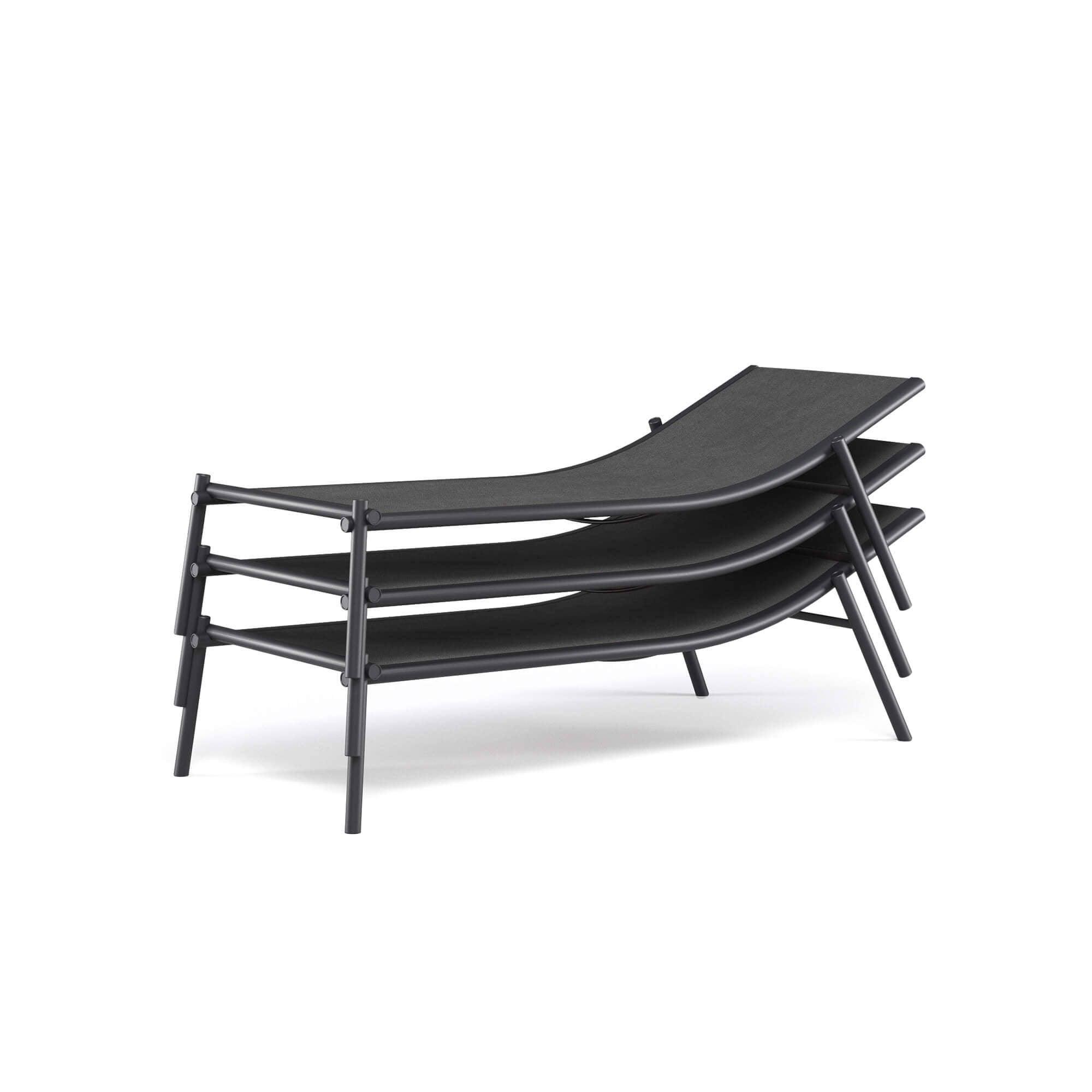 Stackable Sunbeds | High-End Aluminium Outdoor Loungers | Luxury Weather-Resistant Poolside Sun Lounger | Modern Garden Sunbed | EMU Terramare