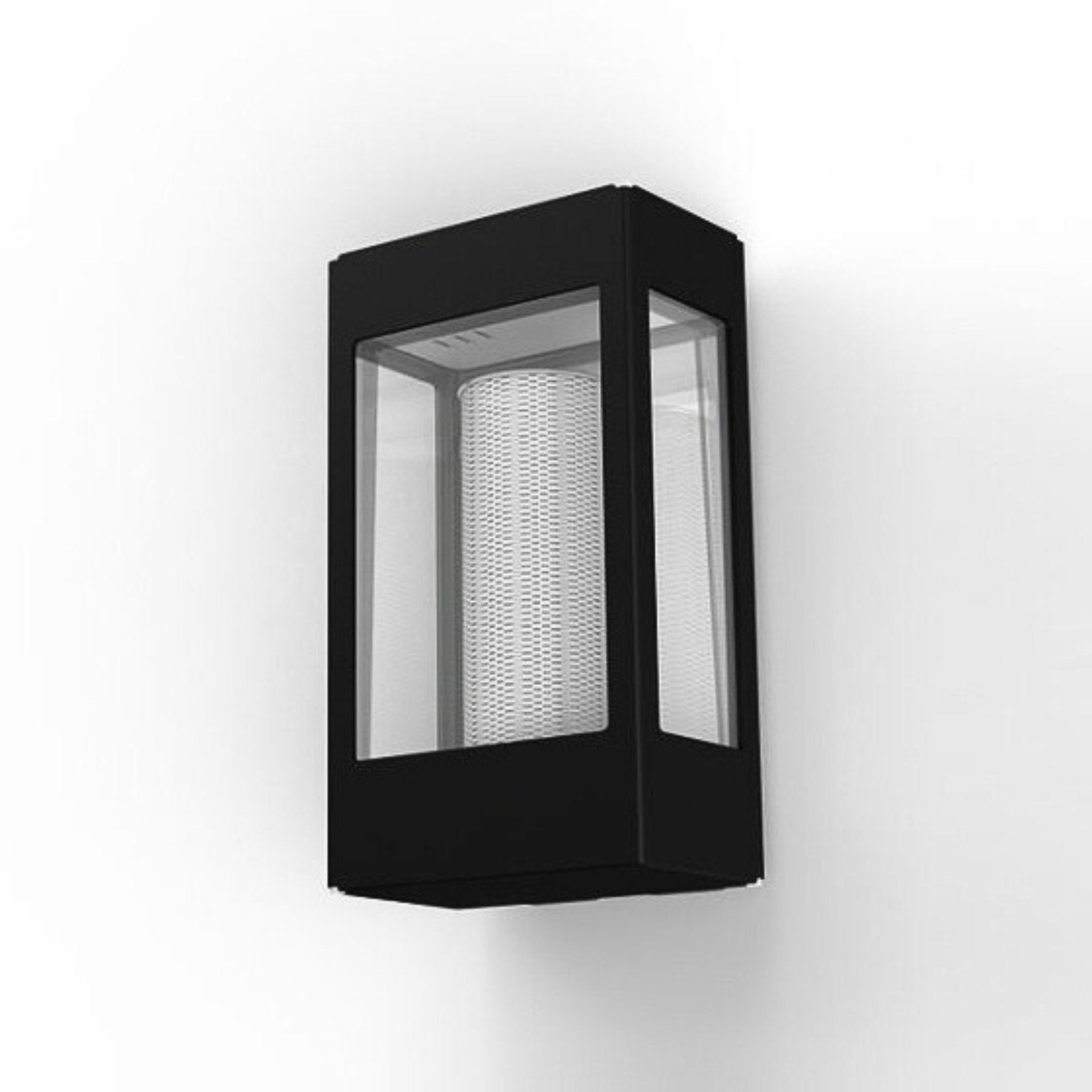 Modern Metal Garden Wall Lantern IP65 | Black| Roger Pradier Tetra M1