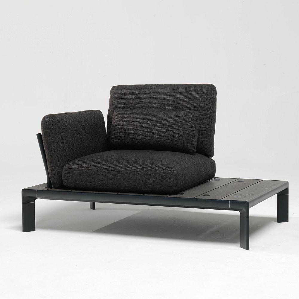Contemporary Modular Exterior Lounge Chair | Metal Italian Design Garden Armchair