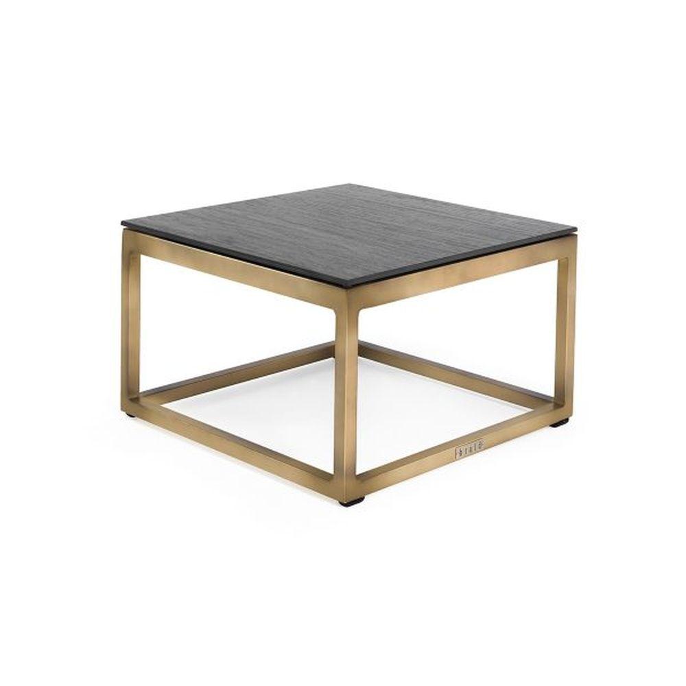 Minimal Square Outdoor Side Table | luxury Italian metalic simplistic side table | gold black white taupe