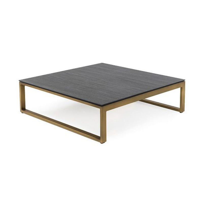 Outdoor Aluminium Square Coffee Table | luxury outdoor aluminium coffee table | gold black white taupe