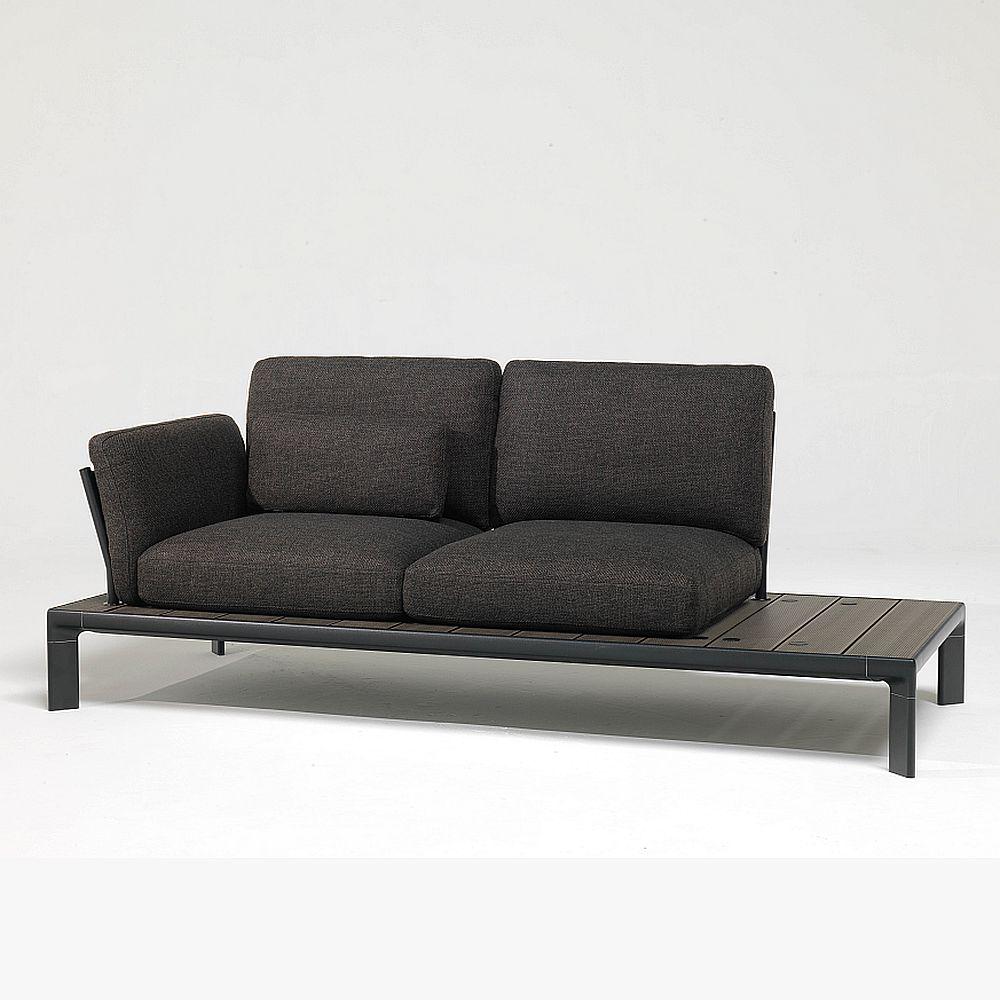Luxury Modular Garden Sofa | Exterior Modern Black Garden Sofa