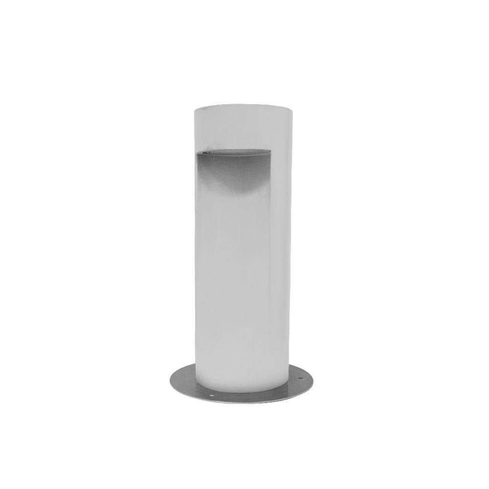 Modern Cylindrical Concrete Bollard | Exterior Concrete Floor Lamp | Made in Italy