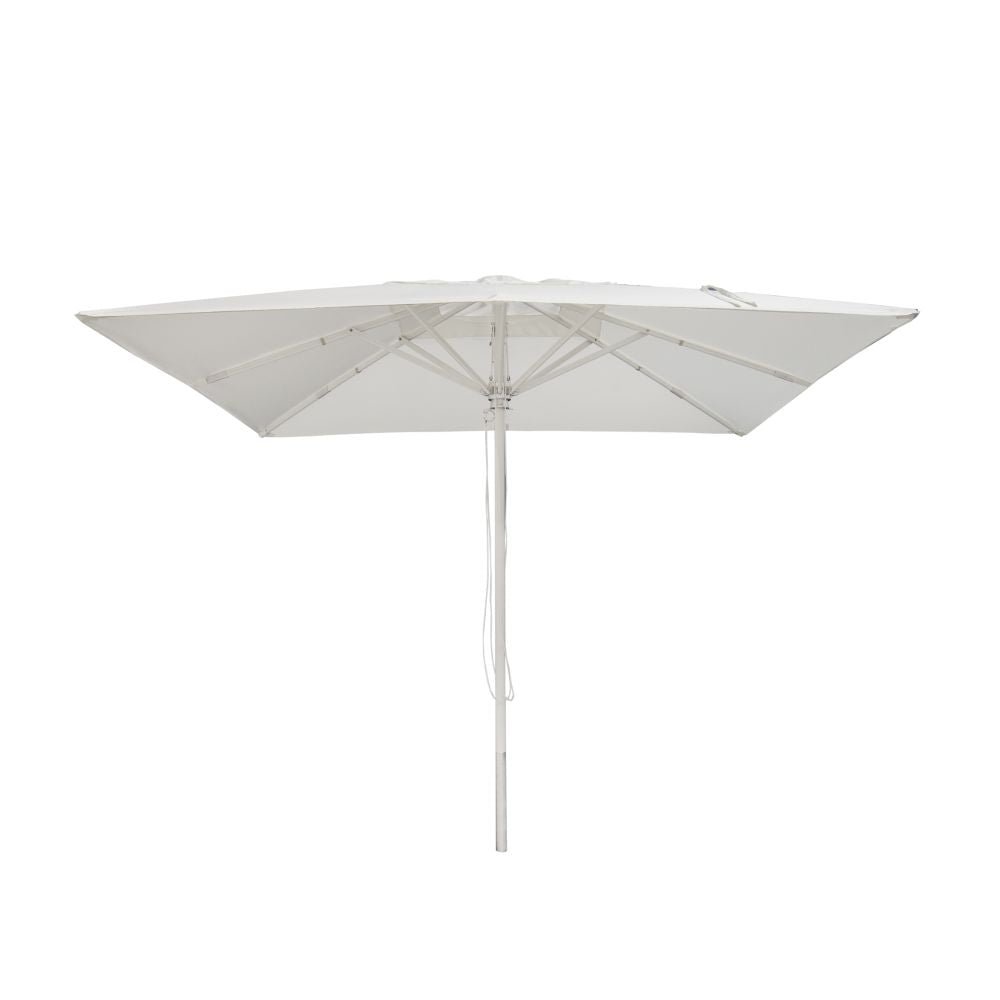 High End White Parasol with Stand | Luxury Umbrellas, Pergolas and Awnings | Luxury Sunshades | Designed and Made in Italy | Luxterior