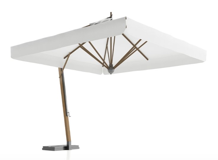 Large Square Outdoor Umbrella With Stand | Parasol For Restaurants 