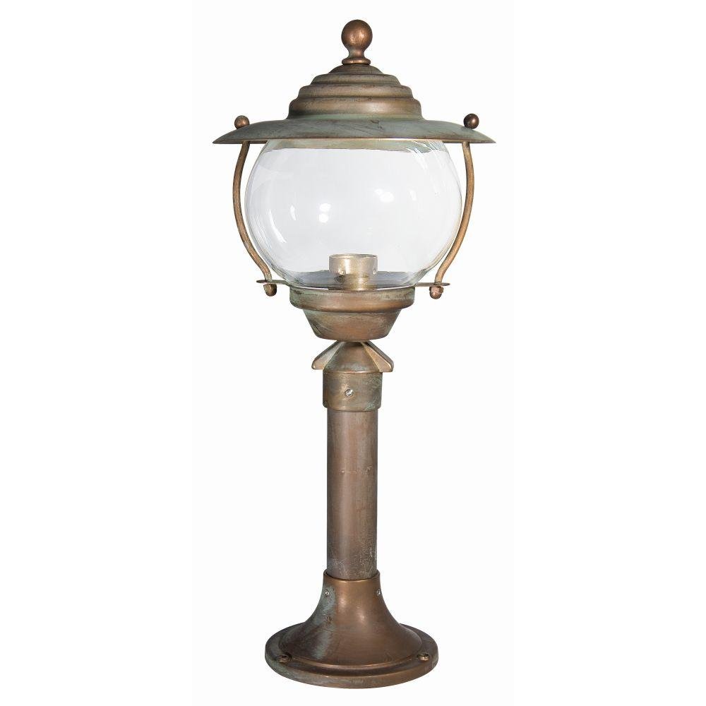 Small Farmhouse Brass Floor Lamp IP44 | Moretti Luce Betulle 2055