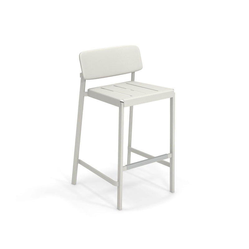 Minimal Aluminium Outdoor Barstool | luxury outdoor metal bar stools | white black taupe brown