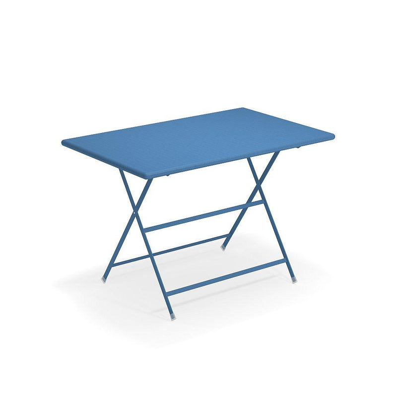 Large Modern Folding Outdoor Table | Coloured Steel Garden Table