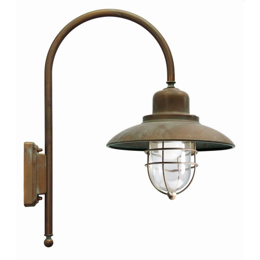 Antique Metal Exterior Garden Wall Light | luxury Italian outdoor caged rustic wall light | e27 led