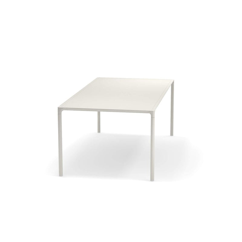 Rectangular Aluminium Top Exterior Table | high end Italian large outdoor modern coffee table | white black grey beige green | aluminium
