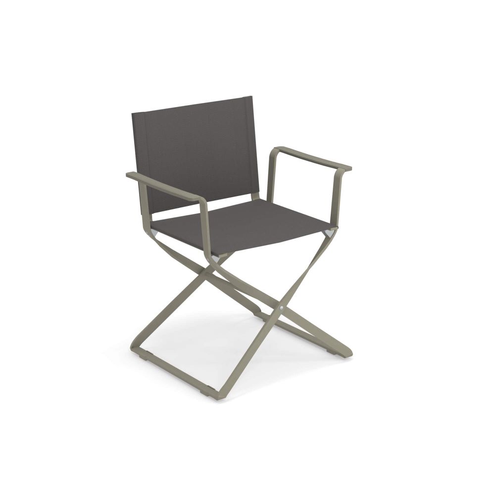 Modern Outdoor Director Style Armchair | modern high end garden armchair | white green black