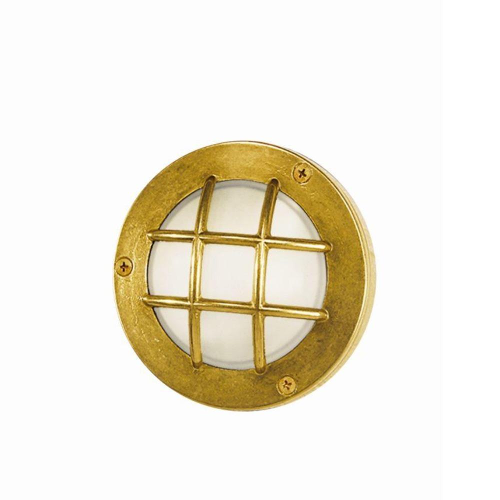 Mini Brass Garden Wall Sconce | outdoor brass caged wall sconce | luxury Italian wall light for sale | G9 | brass brown