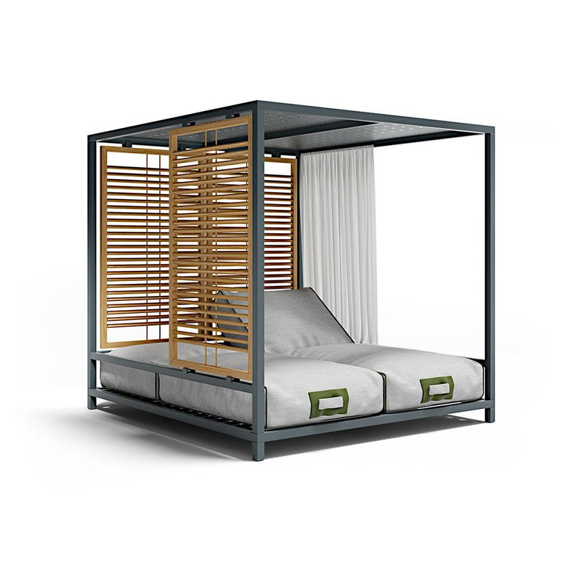 Large Premium Teak & Aluminium Double Daybed | Atmosphera Alcova Daybed PF.OUT.ALC.DYB