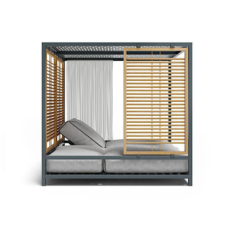 Large Premium Teak & Aluminium Double Daybed | Atmosphera Alcova Daybed PF.OUT.ALC.DYB