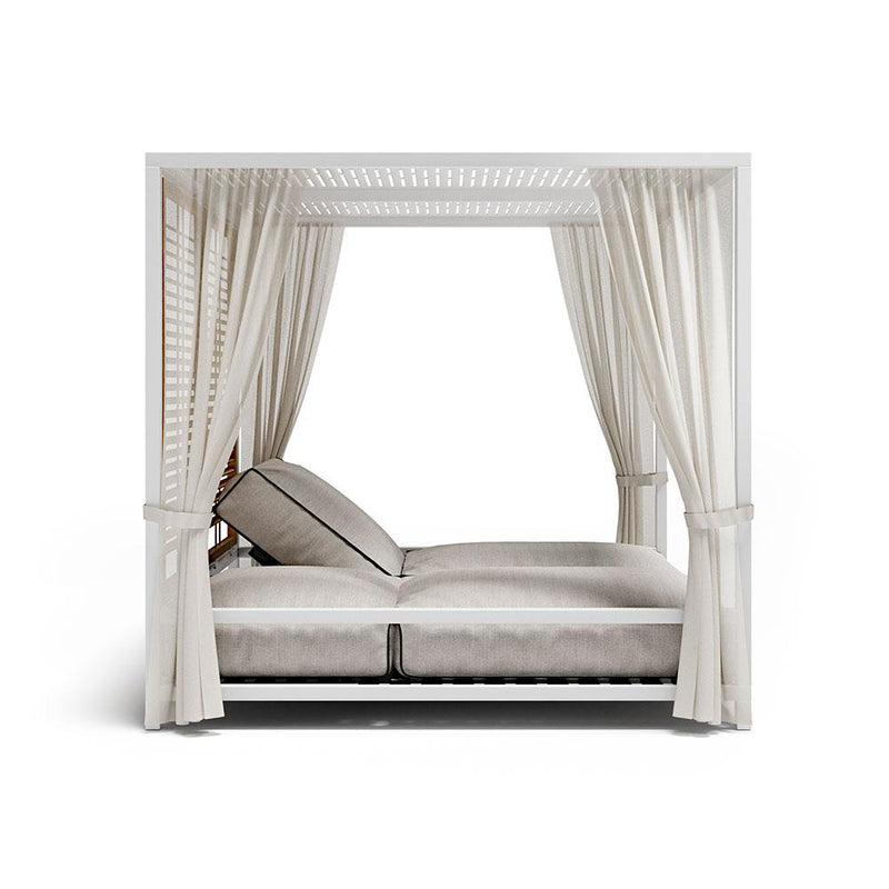 Luxury Double Teak Daybed  | Outdoor High End Sunbed | Pergola Daybed | Made In  Italy