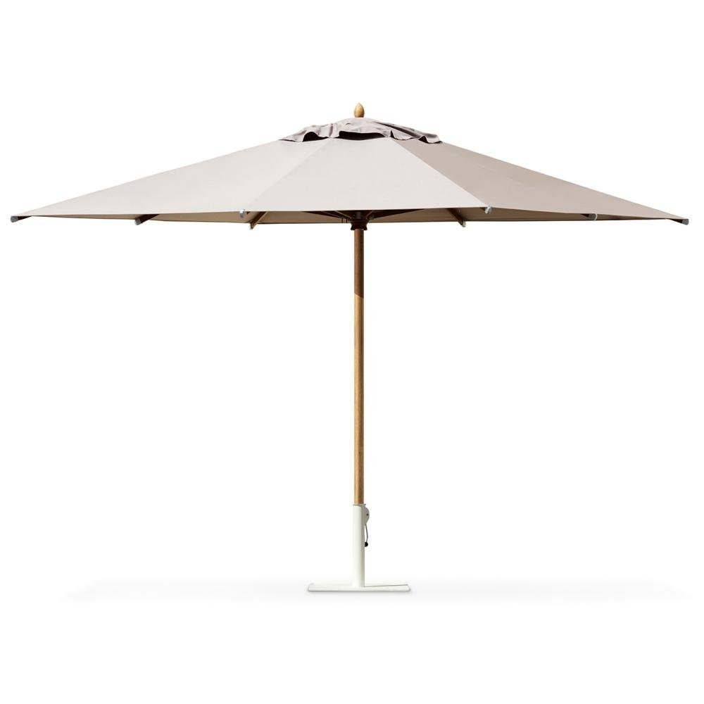 Classic Design Circular Parasol With Stand | High End Outdoor Umbrella | Luxury Outdoor Umbrellas and Pergolas | Designed and Made in Italy