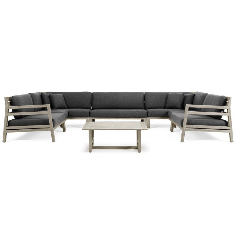 Luxury Teak Modular Sofa Set | High End Modular Furniture | Luxury Teak Outdoor Furniture | Designed and Made in Italy