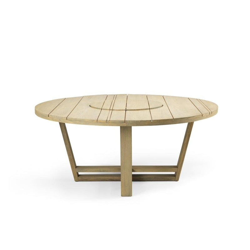 Luxury Teak Round Dining Table For 10 | High End Outdoor Dining Set | Luxury Teak Dining Table | Designed and Made in Italy