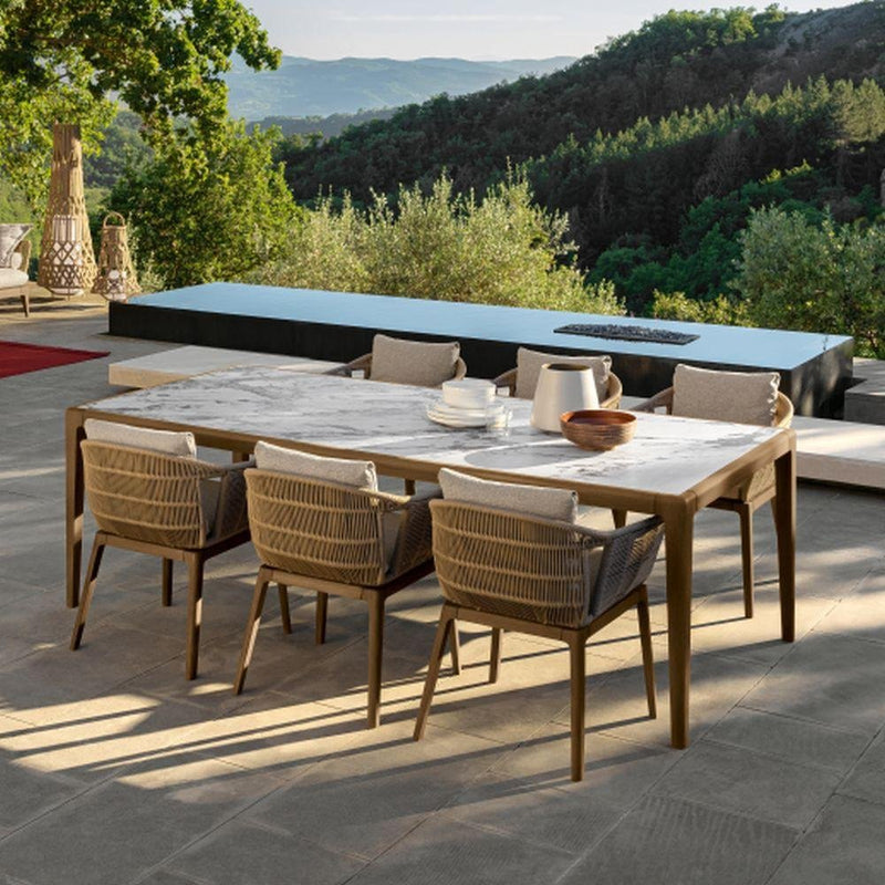 Large Rectangular Teak Table | Teak Outdoor Table | Luxury Wooden Outdoor Table | Luxury Table | High End Tables | Luxury Quality
