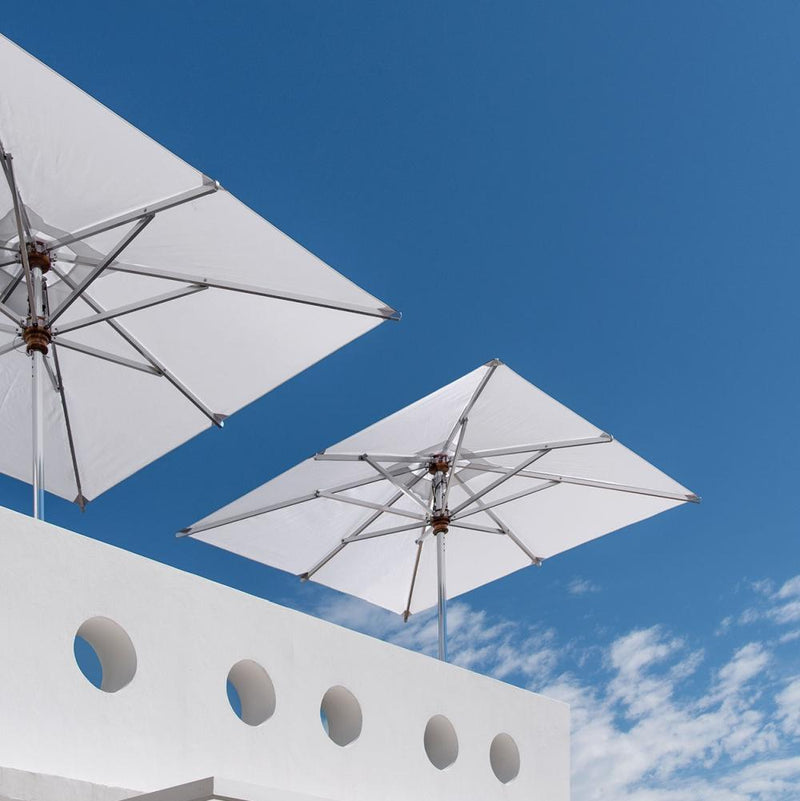 High End Square Parasol | Luxurious Square Umbrella | Luxury Umbrellas and Pergolas | Designed and Made in Italy