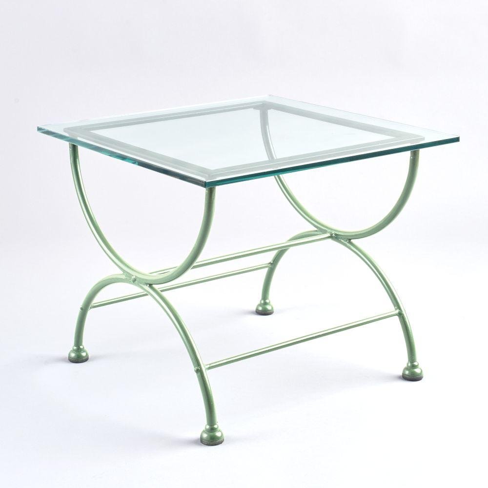 Quality Outdoor Coffee Table With Glass Top | High End Outdoor Coffee Table | Luxury Metal Garden Furniture | Designed and Made in Italy