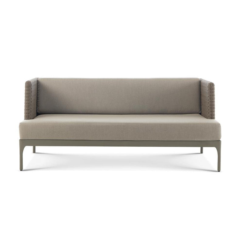 Luxury Woven Grey 3 Seater Sofa | High End Outdoor Seating | Luxurious Woven Outdoor Seating | Designed and Made in Italy