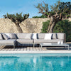 Woven Modular Outdoor Sofa Central Piece | High End Outdoor Furniture Set | Luxury Modular Sofa | Designed and Made in Italy
