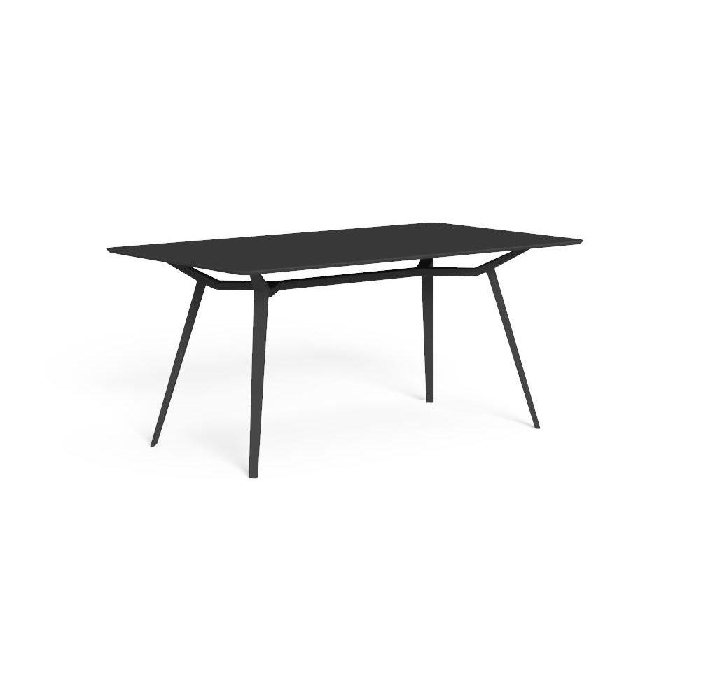 Simplistic Exterior Rectangular Dining Table | High End Outdoor Dinner Table | Aluminium Garden Furniture UK | White Grey