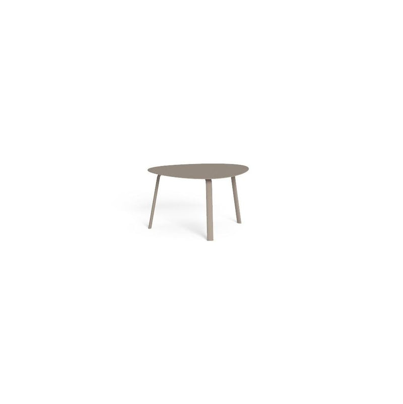 Minimalistic Aluminium Side Table | High End Outdoor Metal Side Table For Sale | White Beige Grey