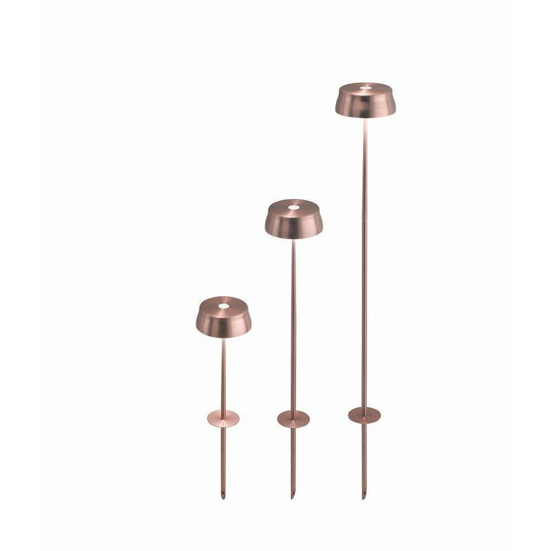 Garden In-Ground Metal Floor Lamp | high-end garden wireless floor light | copper green | small medium large