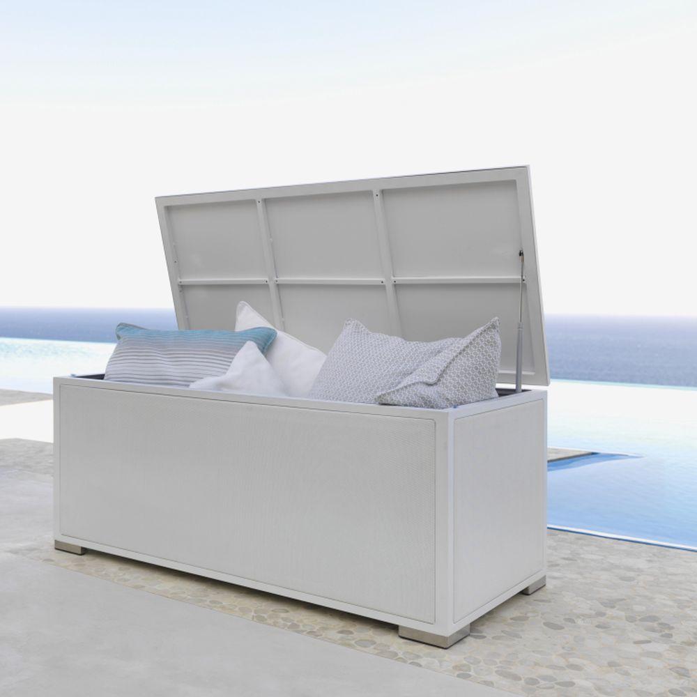 Simple Luxury Storage Box | High End Storage Box | Durable Outdoor Storage Box | Luxury Quality | White Dove Graphite Storage Box | Metal Storage Box