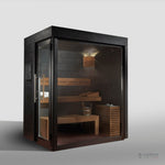Luxury Wooden Garden Sauna With Glass Door - 3 or 4 Person